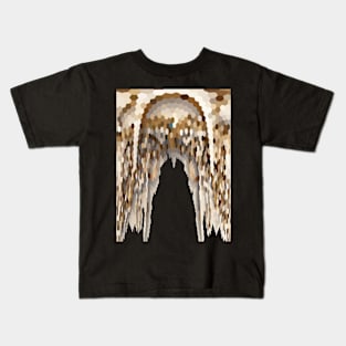 vintage color hexagonal stalactite abstract Kids T-Shirt